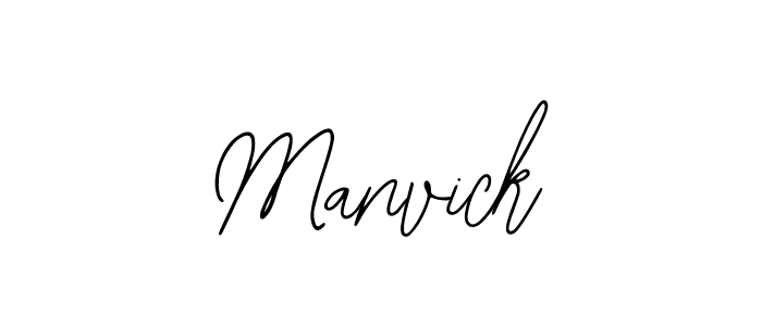if you are searching for the best signature style for your name Manvick. so please give up your signature search. here we have designed multiple signature styles  using Bearetta-2O07w. Manvick signature style 12 images and pictures png
