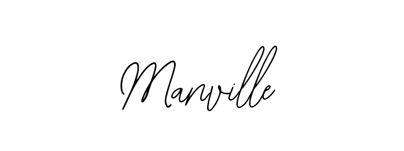 How to make Manville name signature. Use Bearetta-2O07w style for creating short signs online. This is the latest handwritten sign. Manville signature style 12 images and pictures png