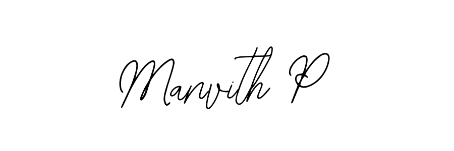 Manvith P stylish signature style. Best Handwritten Sign (Bearetta-2O07w) for my name. Handwritten Signature Collection Ideas for my name Manvith P. Manvith P signature style 12 images and pictures png