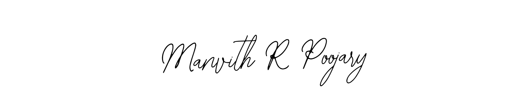 Make a beautiful signature design for name Manvith R Poojary. With this signature (Bearetta-2O07w) style, you can create a handwritten signature for free. Manvith R Poojary signature style 12 images and pictures png