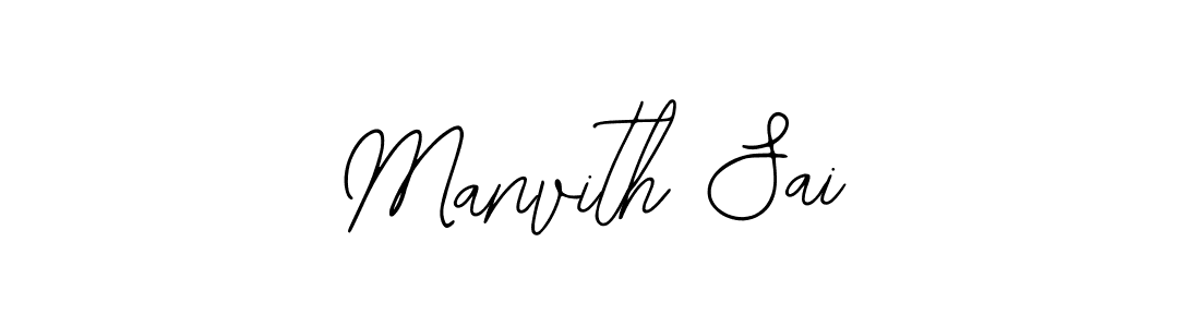 How to make Manvith Sai signature? Bearetta-2O07w is a professional autograph style. Create handwritten signature for Manvith Sai name. Manvith Sai signature style 12 images and pictures png