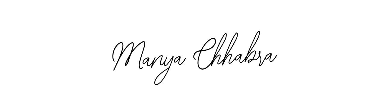 Bearetta-2O07w is a professional signature style that is perfect for those who want to add a touch of class to their signature. It is also a great choice for those who want to make their signature more unique. Get Manya Chhabra name to fancy signature for free. Manya Chhabra signature style 12 images and pictures png