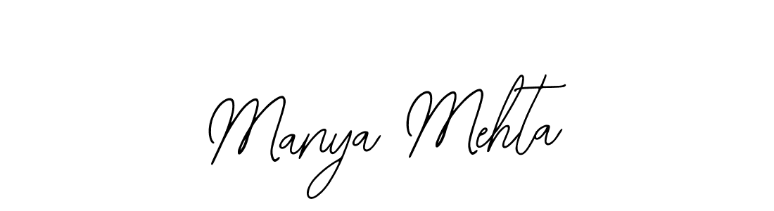 How to make Manya Mehta signature? Bearetta-2O07w is a professional autograph style. Create handwritten signature for Manya Mehta name. Manya Mehta signature style 12 images and pictures png