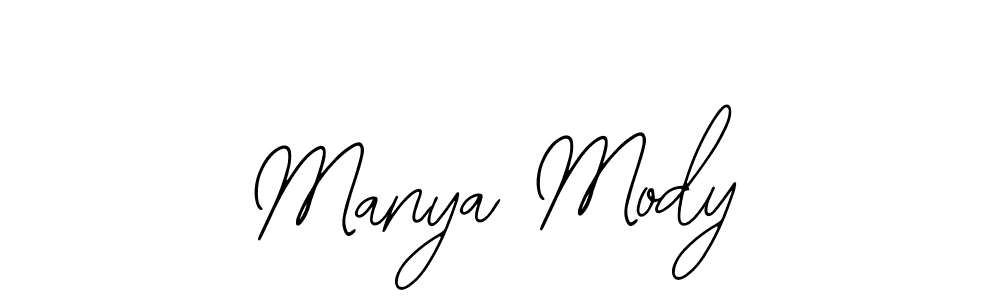 Make a short Manya Mody signature style. Manage your documents anywhere anytime using Bearetta-2O07w. Create and add eSignatures, submit forms, share and send files easily. Manya Mody signature style 12 images and pictures png