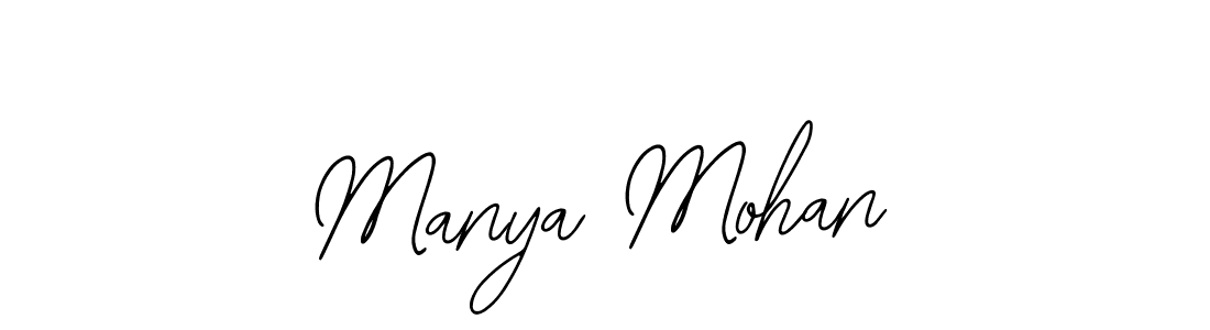 if you are searching for the best signature style for your name Manya Mohan. so please give up your signature search. here we have designed multiple signature styles  using Bearetta-2O07w. Manya Mohan signature style 12 images and pictures png