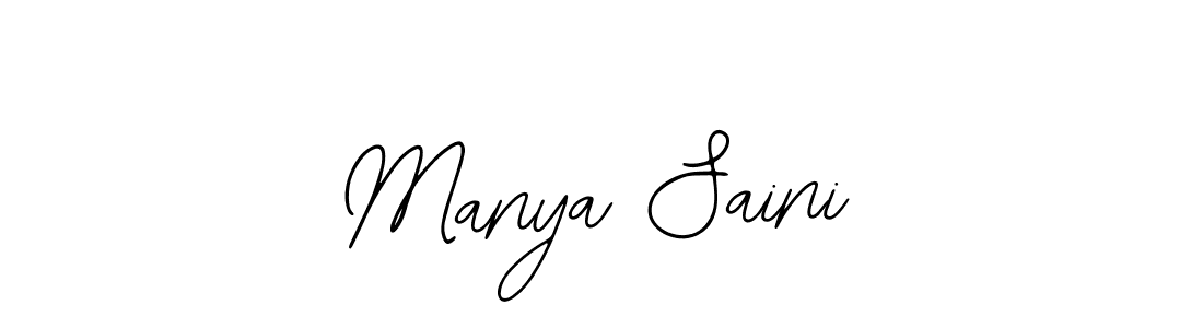 How to make Manya Saini signature? Bearetta-2O07w is a professional autograph style. Create handwritten signature for Manya Saini name. Manya Saini signature style 12 images and pictures png