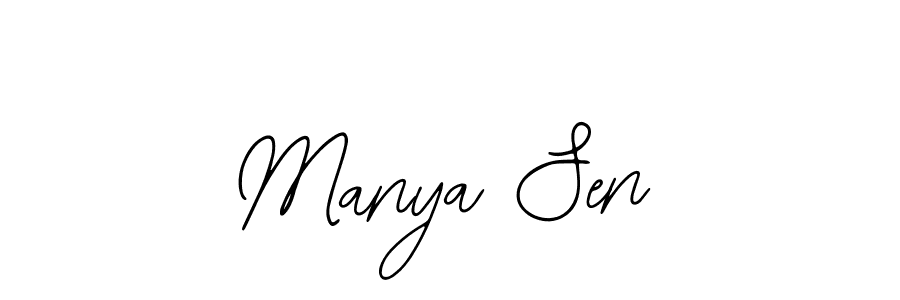 Design your own signature with our free online signature maker. With this signature software, you can create a handwritten (Bearetta-2O07w) signature for name Manya Sen. Manya Sen signature style 12 images and pictures png