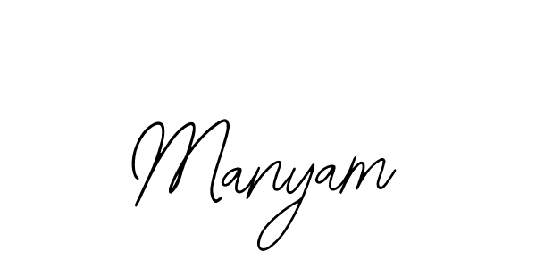 How to make Manyam signature? Bearetta-2O07w is a professional autograph style. Create handwritten signature for Manyam name. Manyam signature style 12 images and pictures png