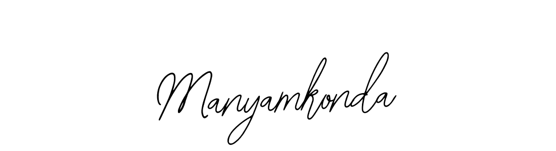 Make a short Manyamkonda signature style. Manage your documents anywhere anytime using Bearetta-2O07w. Create and add eSignatures, submit forms, share and send files easily. Manyamkonda signature style 12 images and pictures png