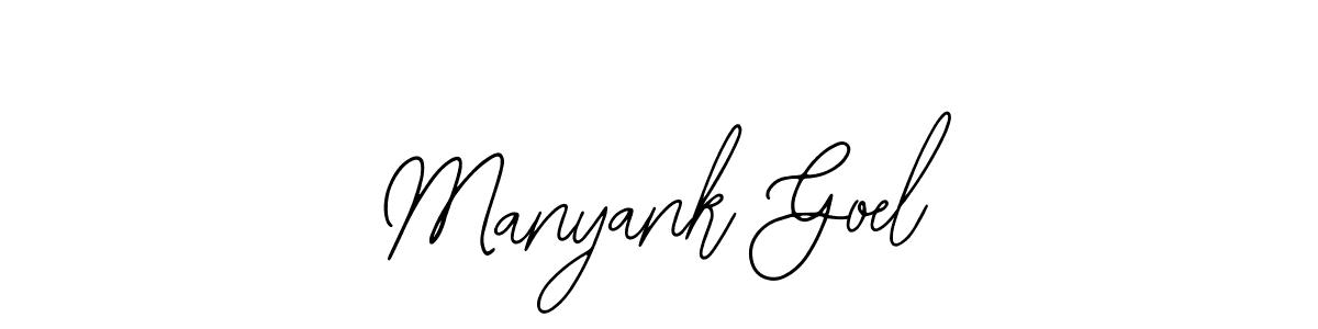 How to make Manyank Goel signature? Bearetta-2O07w is a professional autograph style. Create handwritten signature for Manyank Goel name. Manyank Goel signature style 12 images and pictures png