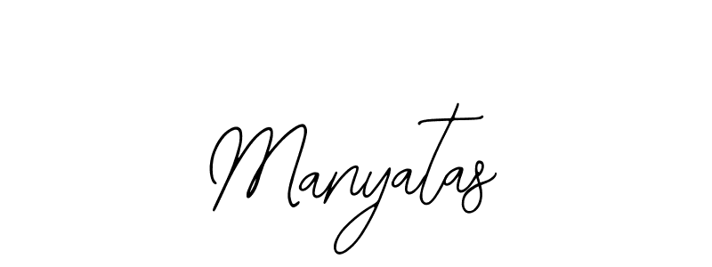 if you are searching for the best signature style for your name Manyatas. so please give up your signature search. here we have designed multiple signature styles  using Bearetta-2O07w. Manyatas signature style 12 images and pictures png