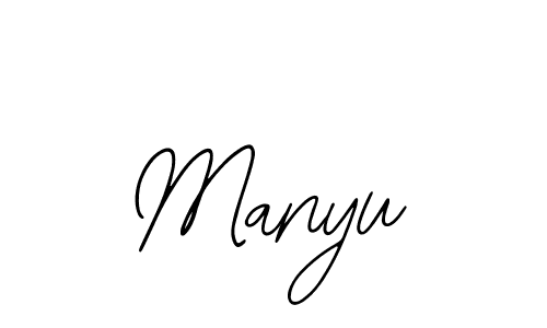 Use a signature maker to create a handwritten signature online. With this signature software, you can design (Bearetta-2O07w) your own signature for name Manyu. Manyu signature style 12 images and pictures png