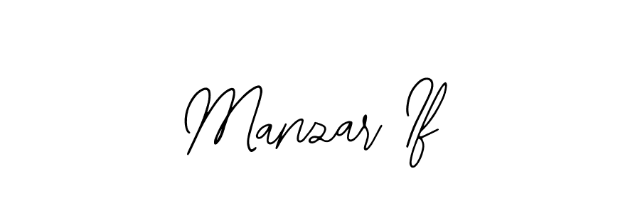 Design your own signature with our free online signature maker. With this signature software, you can create a handwritten (Bearetta-2O07w) signature for name Manzar If. Manzar If signature style 12 images and pictures png