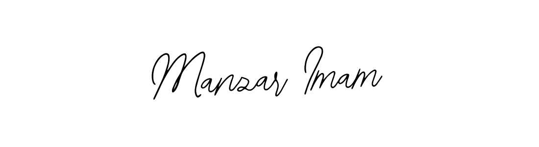 How to make Manzar Imam signature? Bearetta-2O07w is a professional autograph style. Create handwritten signature for Manzar Imam name. Manzar Imam signature style 12 images and pictures png