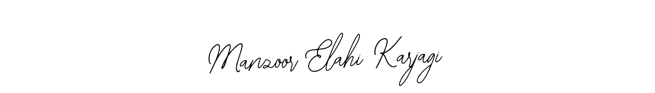 You can use this online signature creator to create a handwritten signature for the name Manzoor Elahi Karjagi. This is the best online autograph maker. Manzoor Elahi Karjagi signature style 12 images and pictures png