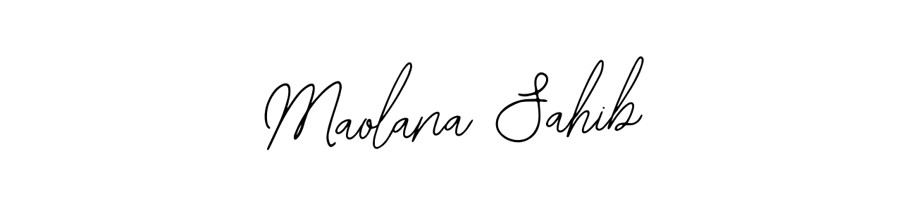 Bearetta-2O07w is a professional signature style that is perfect for those who want to add a touch of class to their signature. It is also a great choice for those who want to make their signature more unique. Get Maolana Sahib name to fancy signature for free. Maolana Sahib signature style 12 images and pictures png
