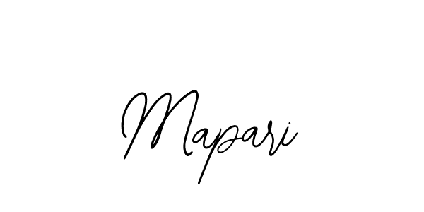 You should practise on your own different ways (Bearetta-2O07w) to write your name (Mapari) in signature. don't let someone else do it for you. Mapari signature style 12 images and pictures png