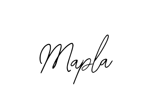 How to make Mapla signature? Bearetta-2O07w is a professional autograph style. Create handwritten signature for Mapla name. Mapla signature style 12 images and pictures png