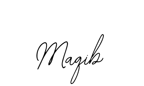 How to make Maqib name signature. Use Bearetta-2O07w style for creating short signs online. This is the latest handwritten sign. Maqib signature style 12 images and pictures png