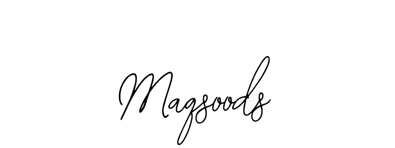 How to make Maqsoods name signature. Use Bearetta-2O07w style for creating short signs online. This is the latest handwritten sign. Maqsoods signature style 12 images and pictures png