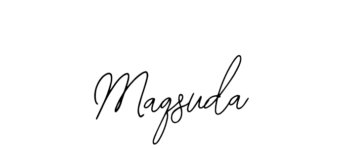 Use a signature maker to create a handwritten signature online. With this signature software, you can design (Bearetta-2O07w) your own signature for name Maqsuda. Maqsuda signature style 12 images and pictures png