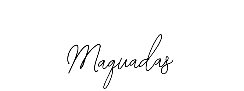 Design your own signature with our free online signature maker. With this signature software, you can create a handwritten (Bearetta-2O07w) signature for name Maquadas. Maquadas signature style 12 images and pictures png