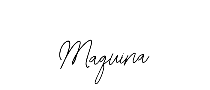 Use a signature maker to create a handwritten signature online. With this signature software, you can design (Bearetta-2O07w) your own signature for name Maquina. Maquina signature style 12 images and pictures png