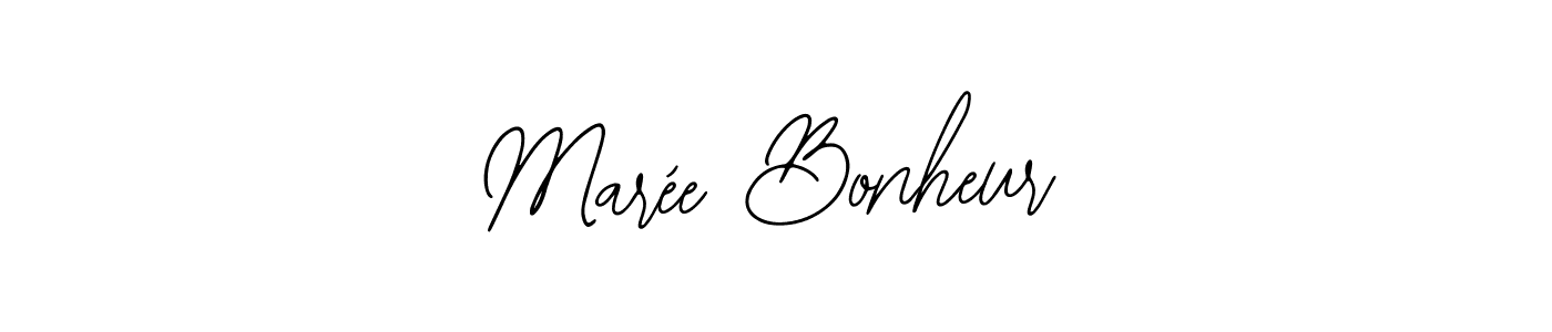 Use a signature maker to create a handwritten signature online. With this signature software, you can design (Bearetta-2O07w) your own signature for name Marée Bonheur. Marée Bonheur signature style 12 images and pictures png