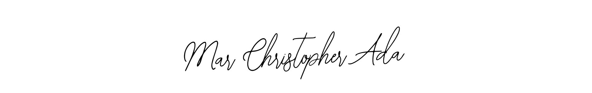 This is the best signature style for the Mar Christopher Ada name. Also you like these signature font (Bearetta-2O07w). Mix name signature. Mar Christopher Ada signature style 12 images and pictures png