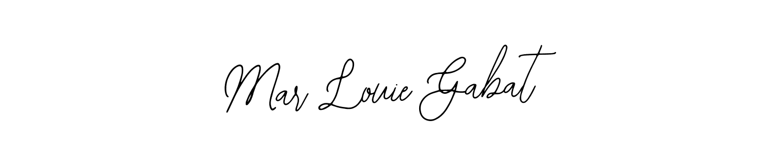 Mar Louie Gabat stylish signature style. Best Handwritten Sign (Bearetta-2O07w) for my name. Handwritten Signature Collection Ideas for my name Mar Louie Gabat. Mar Louie Gabat signature style 12 images and pictures png