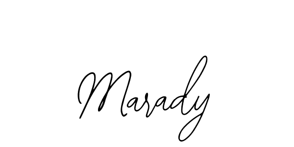 How to make Marady name signature. Use Bearetta-2O07w style for creating short signs online. This is the latest handwritten sign. Marady signature style 12 images and pictures png