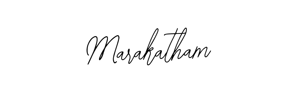 How to make Marakatham signature? Bearetta-2O07w is a professional autograph style. Create handwritten signature for Marakatham name. Marakatham signature style 12 images and pictures png