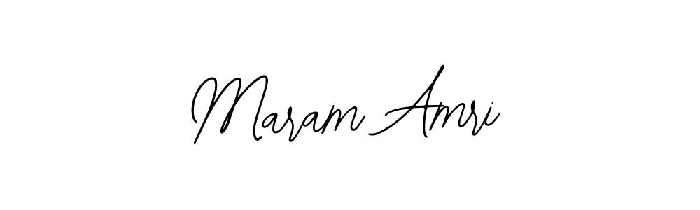 Design your own signature with our free online signature maker. With this signature software, you can create a handwritten (Bearetta-2O07w) signature for name Maram Amri. Maram Amri signature style 12 images and pictures png