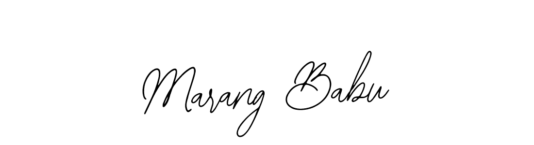 Make a beautiful signature design for name Marang Babu. With this signature (Bearetta-2O07w) style, you can create a handwritten signature for free. Marang Babu signature style 12 images and pictures png