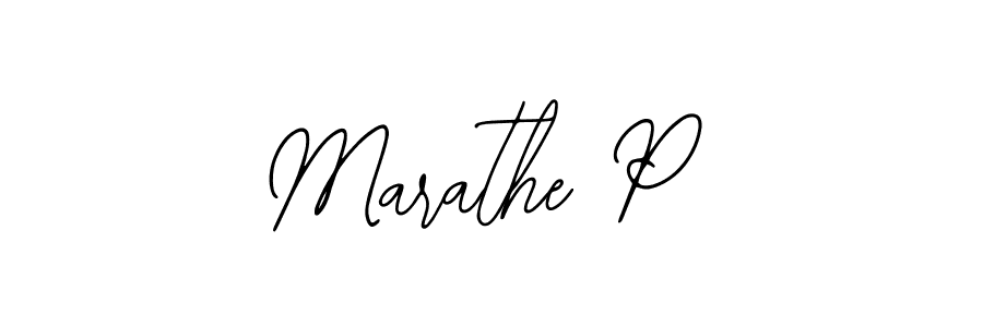 How to Draw Marathe P signature style? Bearetta-2O07w is a latest design signature styles for name Marathe P. Marathe P signature style 12 images and pictures png