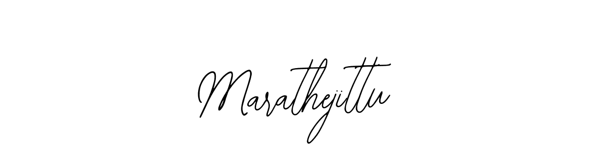 How to make Marathejittu name signature. Use Bearetta-2O07w style for creating short signs online. This is the latest handwritten sign. Marathejittu signature style 12 images and pictures png