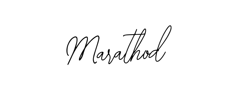 Use a signature maker to create a handwritten signature online. With this signature software, you can design (Bearetta-2O07w) your own signature for name Marathod. Marathod signature style 12 images and pictures png