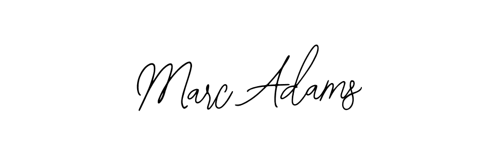 How to make Marc Adams name signature. Use Bearetta-2O07w style for creating short signs online. This is the latest handwritten sign. Marc Adams signature style 12 images and pictures png