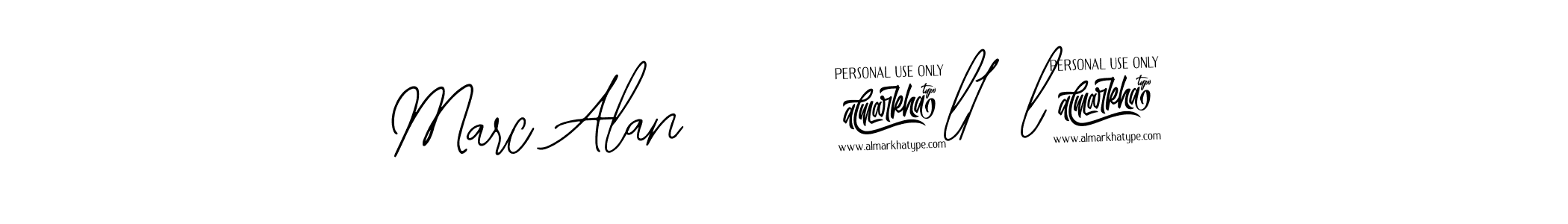 Design your own signature with our free online signature maker. With this signature software, you can create a handwritten (Bearetta-2O07w) signature for name Marc Alan     2l18l25. Marc Alan     2l18l25 signature style 12 images and pictures png