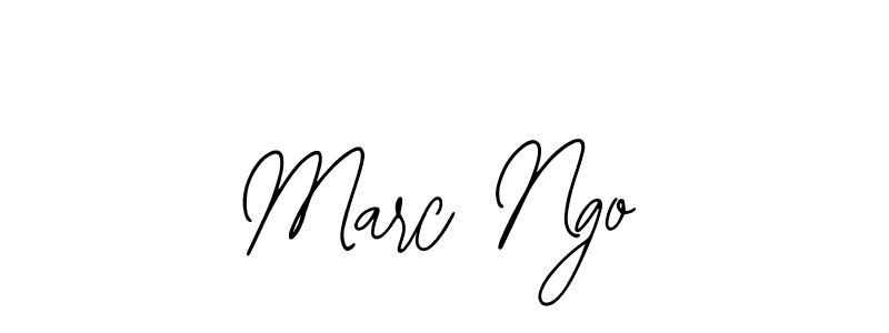 How to make Marc Ngo name signature. Use Bearetta-2O07w style for creating short signs online. This is the latest handwritten sign. Marc Ngo signature style 12 images and pictures png