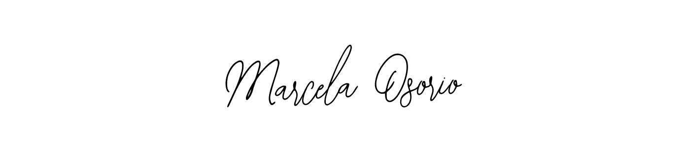 How to make Marcela Osorio name signature. Use Bearetta-2O07w style for creating short signs online. This is the latest handwritten sign. Marcela Osorio signature style 12 images and pictures png