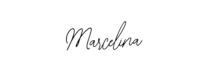 How to make Marcelina name signature. Use Bearetta-2O07w style for creating short signs online. This is the latest handwritten sign. Marcelina signature style 12 images and pictures png