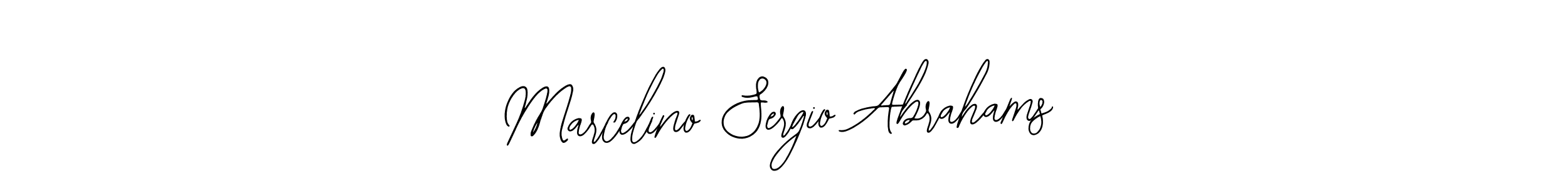 Make a beautiful signature design for name Marcelino Sergio Abrahams. Use this online signature maker to create a handwritten signature for free. Marcelino Sergio Abrahams signature style 12 images and pictures png