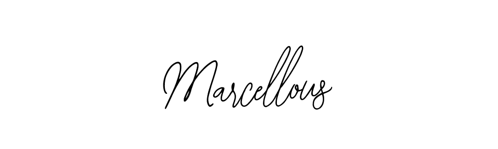How to make Marcellous name signature. Use Bearetta-2O07w style for creating short signs online. This is the latest handwritten sign. Marcellous signature style 12 images and pictures png