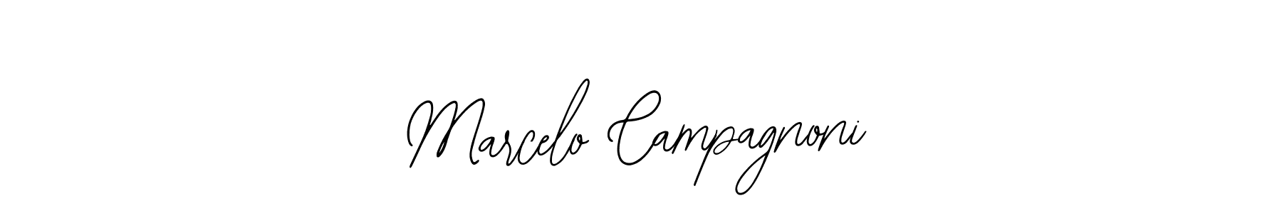 You should practise on your own different ways (Bearetta-2O07w) to write your name (Marcelo Campagnoni) in signature. don't let someone else do it for you. Marcelo Campagnoni signature style 12 images and pictures png