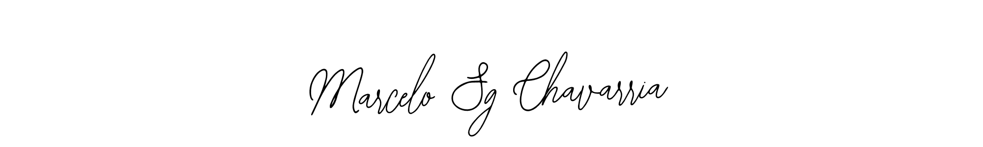 How to make Marcelo Sg Chavarria name signature. Use Bearetta-2O07w style for creating short signs online. This is the latest handwritten sign. Marcelo Sg Chavarria signature style 12 images and pictures png