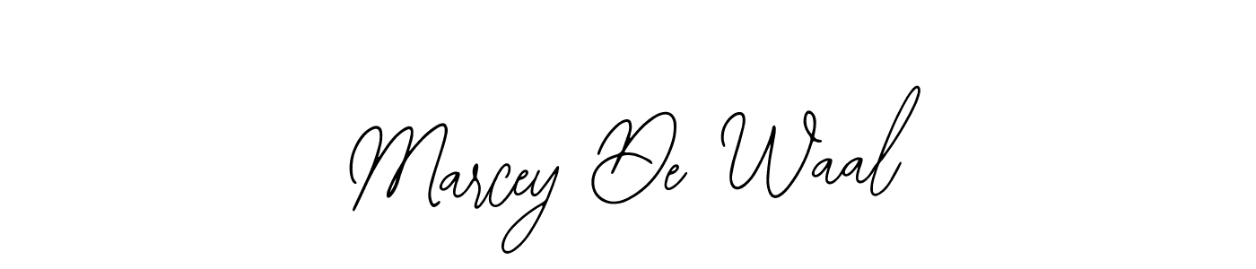 How to make Marcey De Waal signature? Bearetta-2O07w is a professional autograph style. Create handwritten signature for Marcey De Waal name. Marcey De Waal signature style 12 images and pictures png