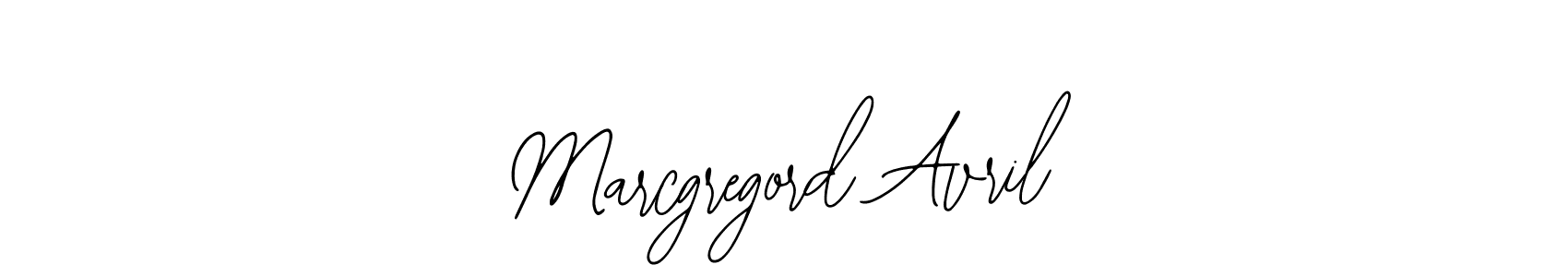 How to make Marcgregord Avril name signature. Use Bearetta-2O07w style for creating short signs online. This is the latest handwritten sign. Marcgregord Avril signature style 12 images and pictures png