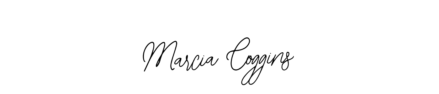 How to make Marcia Coggins name signature. Use Bearetta-2O07w style for creating short signs online. This is the latest handwritten sign. Marcia Coggins signature style 12 images and pictures png