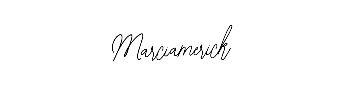 Also You can easily find your signature by using the search form. We will create Marciamerick name handwritten signature images for you free of cost using Bearetta-2O07w sign style. Marciamerick signature style 12 images and pictures png